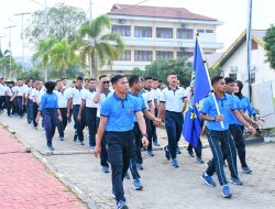 Sambut Hari Dharma Samudera, Prajurit Lantamal I Laksanakan Olahraga Bersama Dengan Semangat