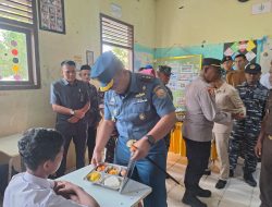 Danlanal Simeulue Hadiri Kegiatan Peluncuran Perdana Program Makan Bergizi Gratis di Kabupaten Simeulue