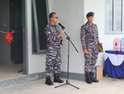 Danlanal Dabo Singkep Pimpin Acara Syukuran Serta Peresmian Gedung Posbinpotmar Dabo