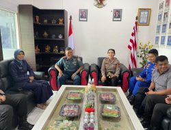 Sinergitas TNI-Polri di Bintan, Danlanal Bintan Terima Kunjungan Silaturahmi Kapolres Bintan