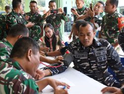 Prajurit Lanal TBA Peduli Sesama, Donor Darah di HUT Kodim dan Persit Chandra Kirana