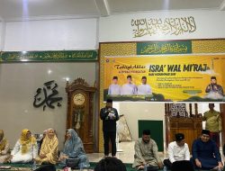Danlanal Bintan Hadiri Peringatan Isra’ Mi’raj di Masjid At Taubah