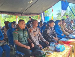 Danlanal Simeulue Beserta Ketua Cabang 8 Korcab I DJA I Laksanakan Panen Raya Serentak Program Ketahanan Pangan Tahun 2025 Secara Vicon