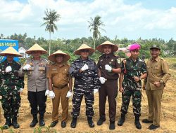 Dukung Ketahanan Pangan, Pangkalan TNI Al Dabo Singkep Laksanakan Penanaman Bibit Jagung, Terong dan Kacang Panjang