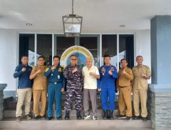 Jalin Silaturahmi Dengan Unsur Kemaritiman, Pangkalan TNI Angkatan Laut Dabo Singkep Laksanakan Coffee Morning