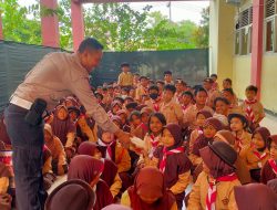 Satlantas Polres Metro Bekasi Gelar Police Goes to School, Edukasi Sejak Dini Tata Tertib Lalu Lintas dan Anti-Bullying