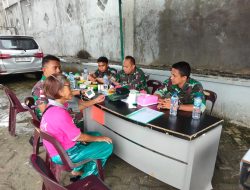 Lanal Nias Bekerjasama BRI Unit Teluk Dalam Gelar Baksos Kesehatan