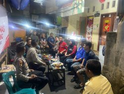 Gelar Ngopi Kamtibmas di Senen, Kanit Bimas Ajak Warga Untuk Jaga Kamtibmas