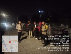Polsek Metro Gambir Gelar Pengamanan Pos Singgah Ramadan di Roxy, Wilayah Terpantau Kondusif
