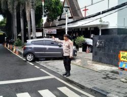 Personil Patmor Menteng Pemantauan Giat Kebaktian Gereja GPIB Paulus Menteng