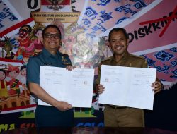 Komandan Lanal Bandung Dan Forkopimda Kota Bandung Laksanakan Penandatanganan Naskah Perjanjian Hibah Daerah (NPHD)