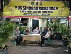 Hari Keempat Belas Ramadhan, Polsek Metro Tanah Abang Gelar Pos Singgah Ramadhan 1446 H/2025 M RW 09 Kelurahan Kebon Kacang