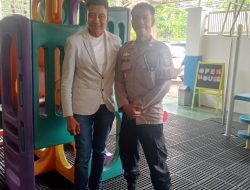 Polisi Sambangi Warga di Cempaka Putih, Sampaikan Imbauan Kamtibmas