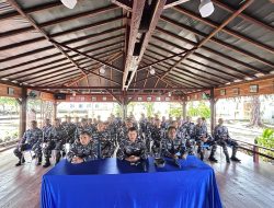 Lanal Simeulue Ikuti Exit Briefing Pangkoarmada I Terpusat di Mako Koarmada I Tanjung Pinang