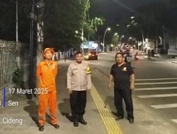 Polsek Metro Gambir Gelar Patroli Pos Singgah Ramadhan Jatibaru, Antisipasi Gangguan Kamtibmas