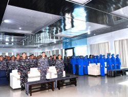 Komandan Beserta Personel Lantamal I Ikuti Entry Briefing Pangkoarmada I