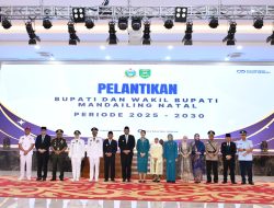 Aspotmar Danlantamal I Hadiri Pelantikan Bupati dan Wakil Bupati Mandailing Natal Periode 2025-2030