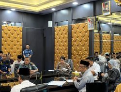 Danlanal Bintan Hadiri Rapat Forum Koordinasi Pimpinan Daerah Dalam Rangka Menyambut Hari Raya Idul Fitri 1446 H/2025 M