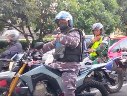 Ciptakan Suasana Aman dan Kondusif di Kota Bandung, Komandan Beserta Prajurit Lanal Bandung Laksanakan Patroli Gabungan TNI-Polri