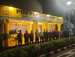 Patroli Cipta Kondisi Polres Metro Jakarta Pusat Kontrol Pos Pam Ketupat Jaya 2025 Di Bundaran HI