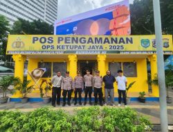 Polsek Metro Menteng Gelar Pengamanan Pos Pam Ketupat Jaya 2025 Di Bundaran HI