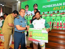 Wakil Komandan Lantamal I Hadiri Acara Pemberian Bonus Kepada Atlet PON XXI Aceh-Sumut 2024 dan Paperna XVII Solo-Jateng 2024