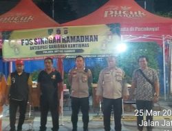 Personel Gabungan Amankan Pos Singgah Ramadhan Jati Baru, Situasi Kondusif