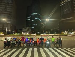 Patroli Bersama Antisipasi Tawuran, SOTR Dan Kejahatan Lainnya Di Wilayah Kelurahan Karet Tengsin