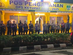 Pamenwas Polres Metro Jakarta Pusat Kontrol Pos Pam Ketupat Jaya 2025 Bundaran HI Antisipasi Gangguan Kamtibmas Jelang Idul Fitri 1446 H / 2025 M