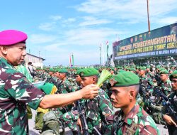 Komandan Lantamal I Hadiri Upacara Pemberangkatan Satgas Pengamanan Perbatasan RI-PNG