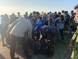 Wujud Sinergitas TNI-Polri dan Pemerintah Daerah, Lanal Dabo Singkep Gelar Pengamanan Bersama di Desa Wisata Pulau Berhala