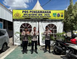 Pos Pam Damri Kemayoran Jaga Keamanan Arus Balik Mudik 2025