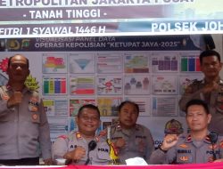 Pengecekan Pos Pam Ketupat Jaya 2025 di Kota Paris Johar Baru oleh Wakapolsek Johar Baru (Pamenwas Polres Metro Jakarta Pusat)