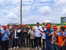 Lantamal I Hadiri Vicon Panen Raya Padi Serentak Di 14 Provinsi Bersama Presiden RI
