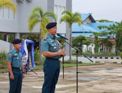 Momen Lebaran Bersama, Danlanal Dumai Gelar Apel Khusus dan Halal Bihalal