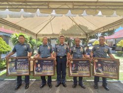 Danlanal Bintan Melepas Empat Orang Perwira Dalam Rangka Mutasi Reguler