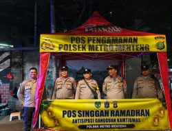 Di Perbatasan Kwitang – Kalipasir, Polisi Hadir Untuk Ciptakan Suasana Aman Dan Damai
