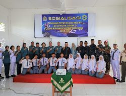Ciptakan Generasi Muda Sadar Bela Negara dan Sadar Hukum, Lantamal I Laksanakan Sosialisasi Pembinaan Potensi Wilayah Maritim di SMK Muhammadiyah 04 Medan Belawan