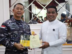 Bangun Harmonisasi dan Sinergitas, Danlanal Dumai Kunjungi Kabupaten Pelalawan
