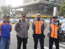 Kapolsubsektor Sabang Pemantauan CFD Di Simpang Wahid Hasyim, Imbau Orang Tua Awasi Anak