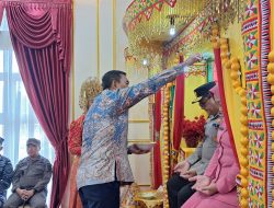Danlanal Simeulue Sambut Kedatangan Kapolda Aceh Dalam Rangka Kunjungan Kerja di Simeulue