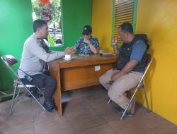 Bhabinkamtibmas Kebon Kacang Saling Koordinasi Dengan LMK Untuk Menjaga Kamtibmas Tetap Kondusif