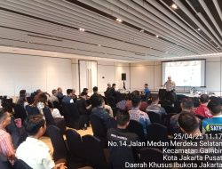 Bhabinkamtibmas Kelurahan Gambir Hadiri Sosialisasi Penanggulangan Kebakaran di Gedung Danareksa