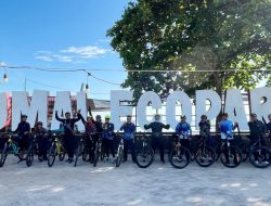 Gowes Gembira Penuh Semangat, Danlanal Dumai Pimpin Olahraga Bersepeda