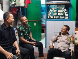 Cegah Kriminalitas, Polsek Cempaka Putih Gelar Sambang Pos Kamling Dini Hari