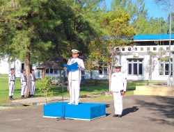 Komandan Lanal Simeulue Pimpin Upacara Peringatan Hari Lahir Pancasila