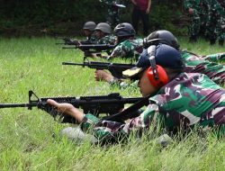 Asah Naluri Tempur, Prajurit KRI Torani-860 Laksanakan Latihan Menembak