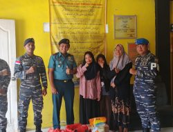 Berbagi Kasih, Lanal Bintan Bagikan Paket Sembako Ke Panti Asuhan