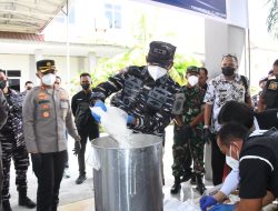 4,5 Kilogram Sabu Dimusnahkan di Lanal TBA, Bukti Kuat Sinergitas Aparat Negara