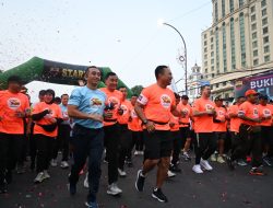 Perkuat Sinergitas Antar Matra, Wadan Lantamal I Beserta PJU Lantamal I Ikut Fun Run HUT Kodam I/BB